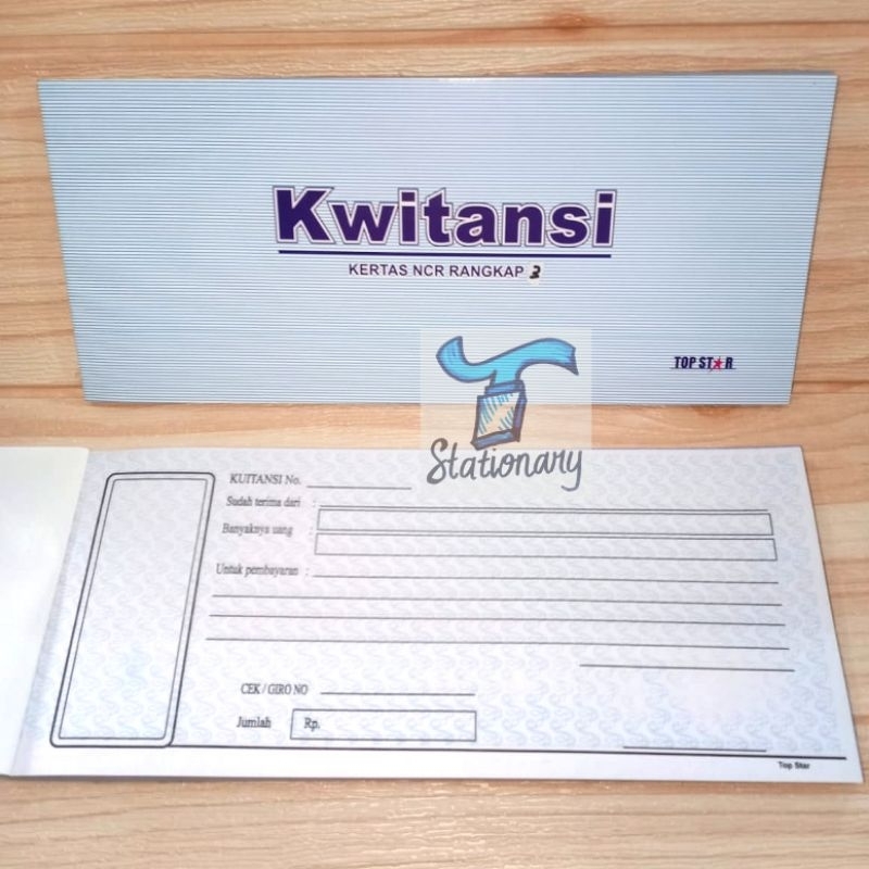 

Buku Kwitansi NCR Top Star 3ply.