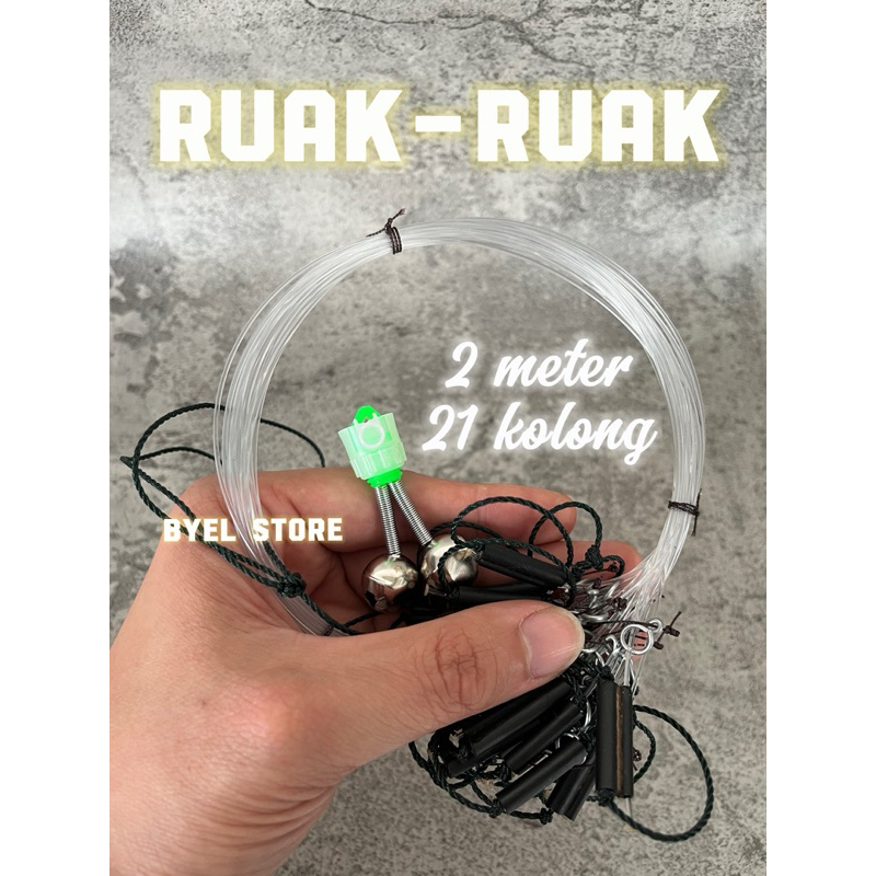 Jerat Perangkap Racik Ruak Ruak 2 meter 21 kolong