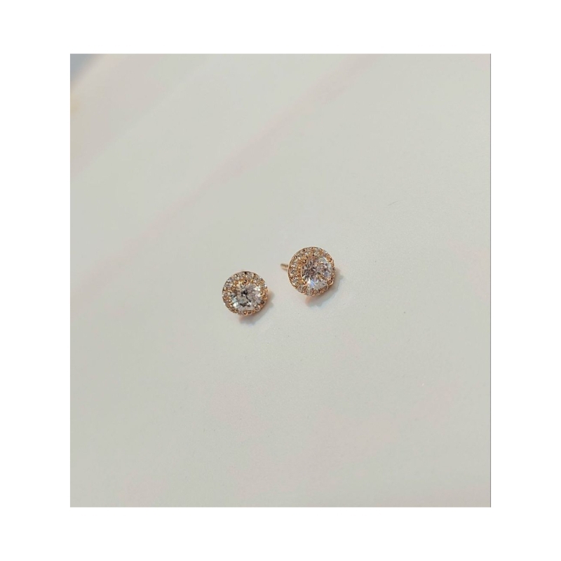 Anting Tusuk Emas Fashion Wanita Full Zircons 2.01 Gram 700 16K (AH209)