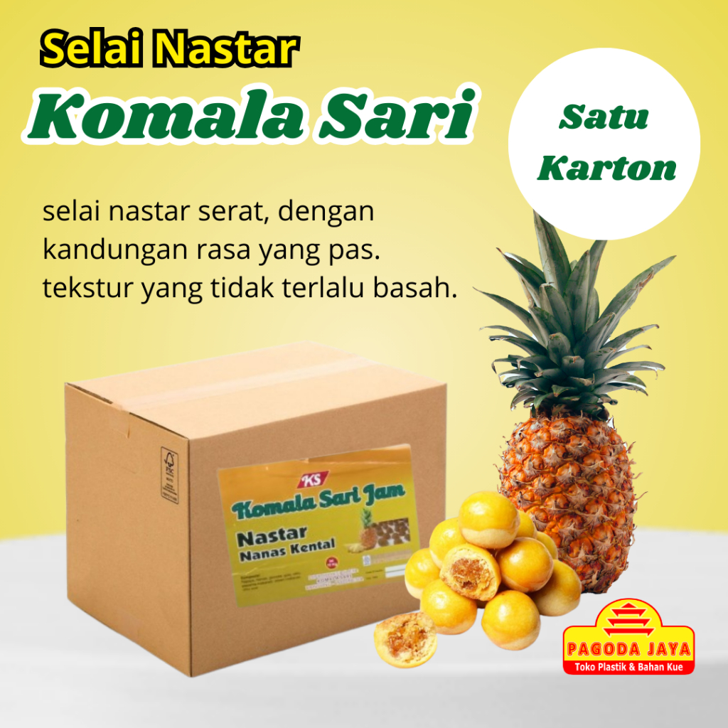 

Selai Nastar Nastar KOMALA SARI Satu Dus (10 kg)