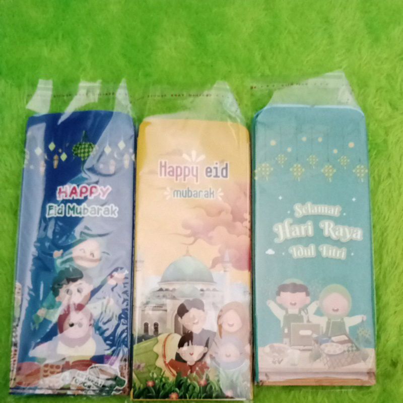 

Amplop lebaran lucu dapat 3 pac perpac isi 10