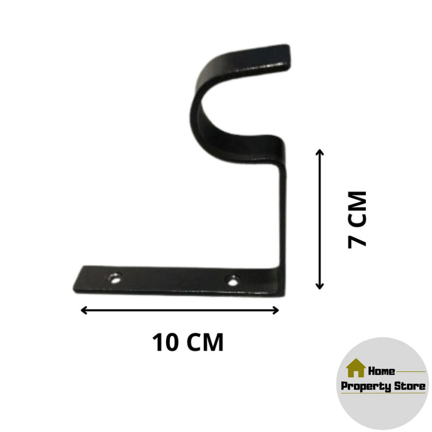 Siku Besi Gantungan / Gantungan Gorden / Siku Ambalan Tebal