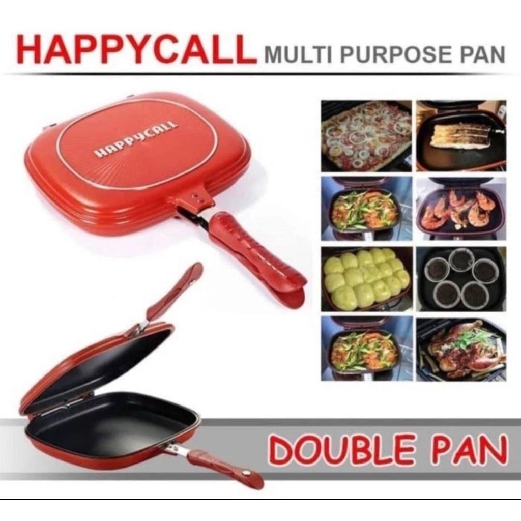 Happy Call Double Pan Original Jumbo Anti Lengket - Teflon Anti Lengket