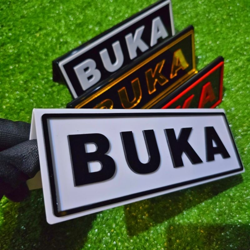 

acrilik BUKA untuk di atas kasir