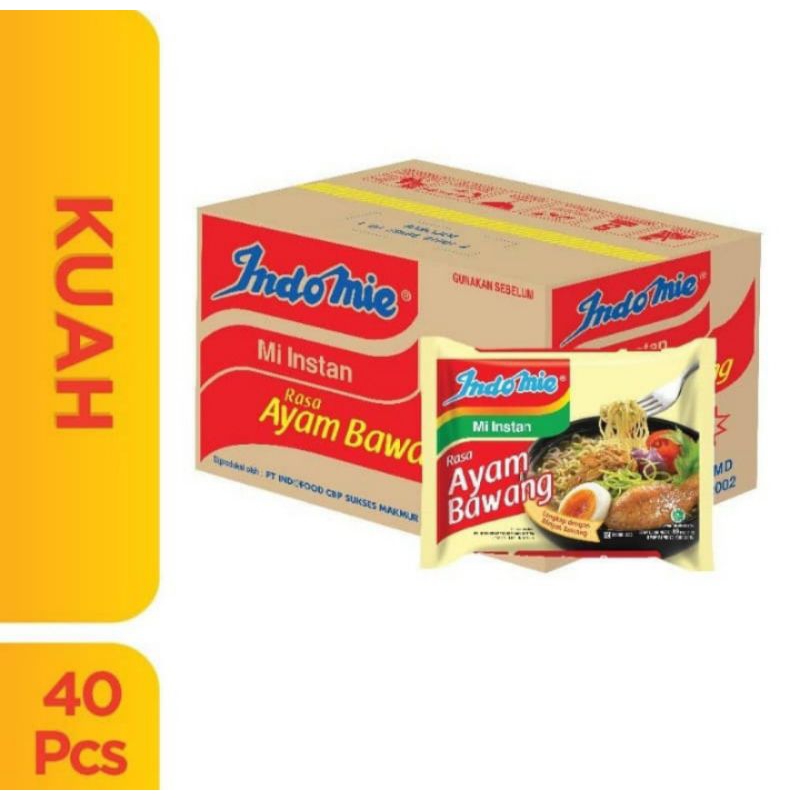 

MIE INDOMIE AYAM BAWANG KARTON ISI 40 BUNGKUS