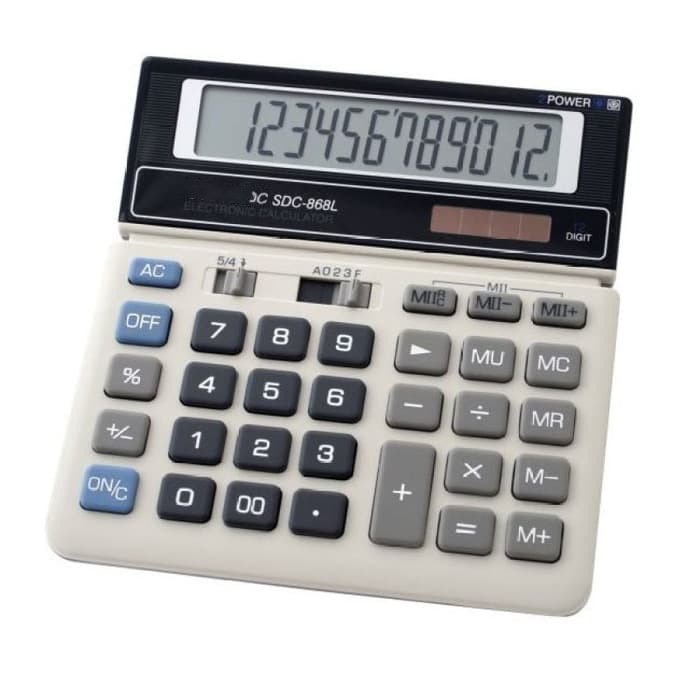 

SIS Calculator Citizen SDC-868L 12 dit - Kalkulator Desktop Meja Kantor SDC 868L