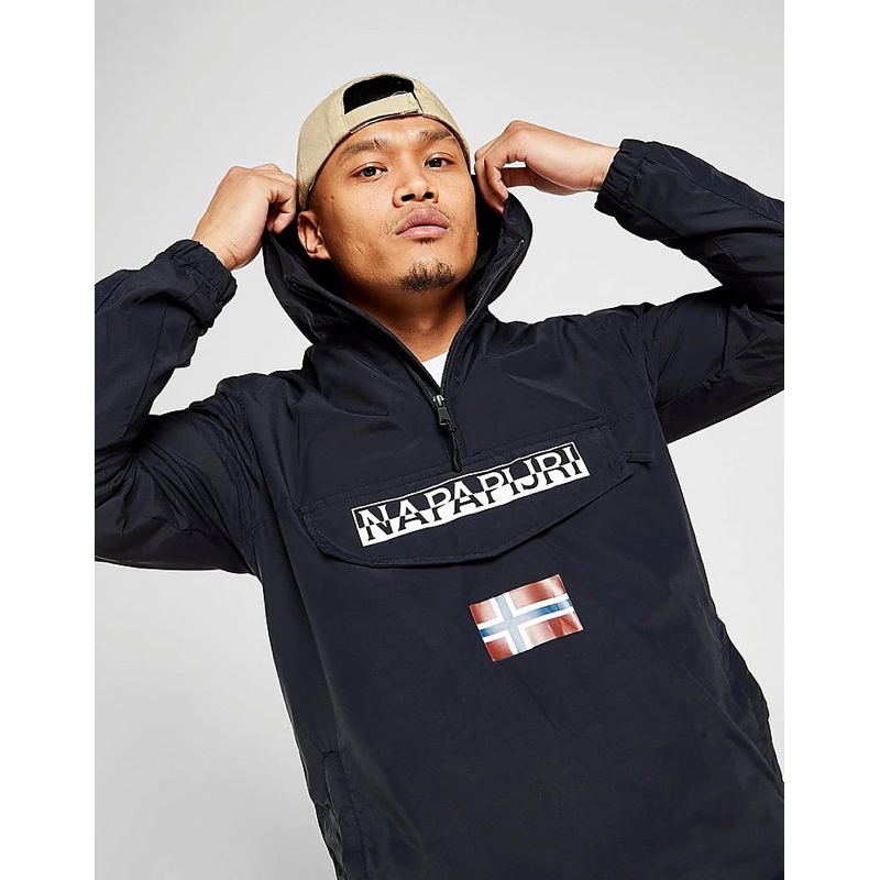 Napapijri Arper Summer Anorak Jacket In Black