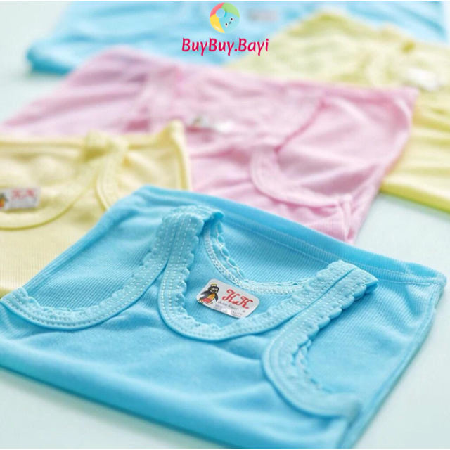 6 pcs Kaos sport bayi anak dan balita murah warna warni/Kaos dalam bayi dan anak tipis