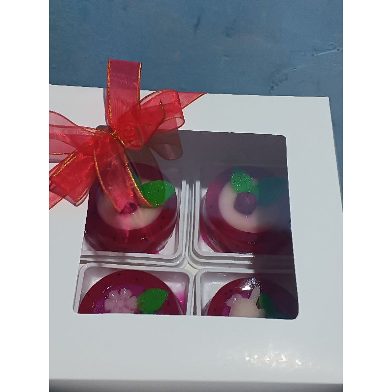 

puding buah naga isi 4 mika personal