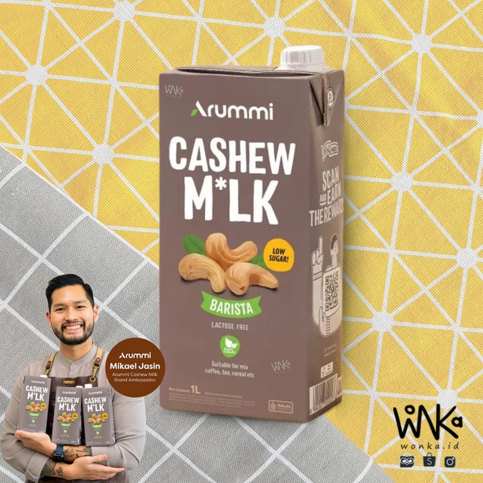 

Arummi Cashew Milk Barista or Classic 1 L - Arummi Susu Kacang Mede Cashew Milk Barista or Classic