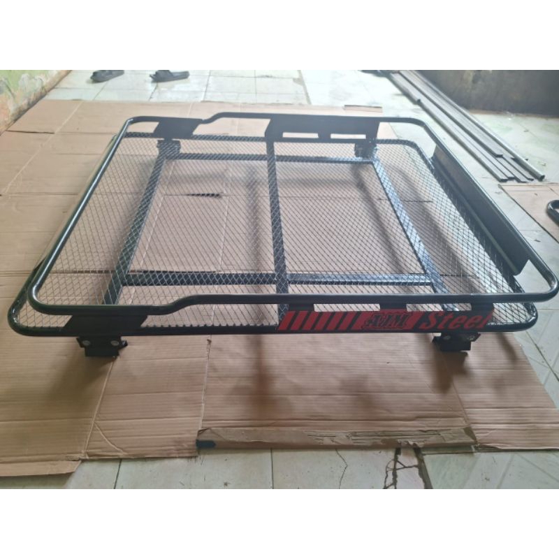 Roof rack bagasi atas mobil model langsung jepit roof rail rush lama