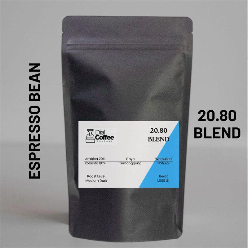 

Kopi Espresso Blend Kopsu 20:80 Arabica Robusta Roasted Beans Kopi Susu Blend 1 Kg 1kg kilo
