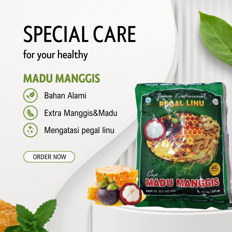 

Jamu Traditional Pegas Linu Madu Manggis