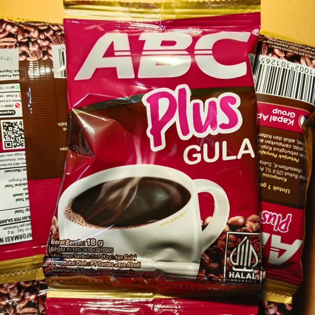 

KOPI ABC PLUS GULA PER RENCENG