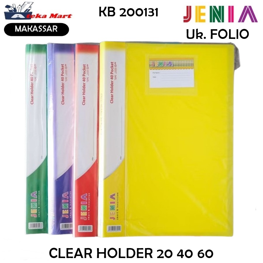 

[PCS] CLEAR HOLDER 20 40 60 FOLIO SHEET DOKUMEN