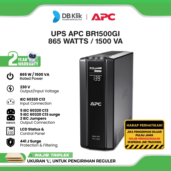 Apc Ups Br1500Gi - UPS APC BR1500GI
