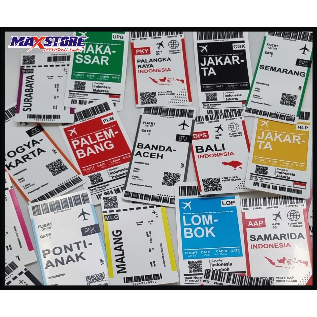 travel sticker / traveling sticker / travel sticker indonesia / sticker koper indonesia / city of in