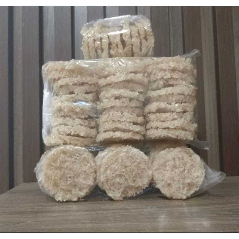 

[ Putih rasa Bawang ] Rengginang Mentah Ketan Asli Makanan Khas Bogor Cemilan Tradisional