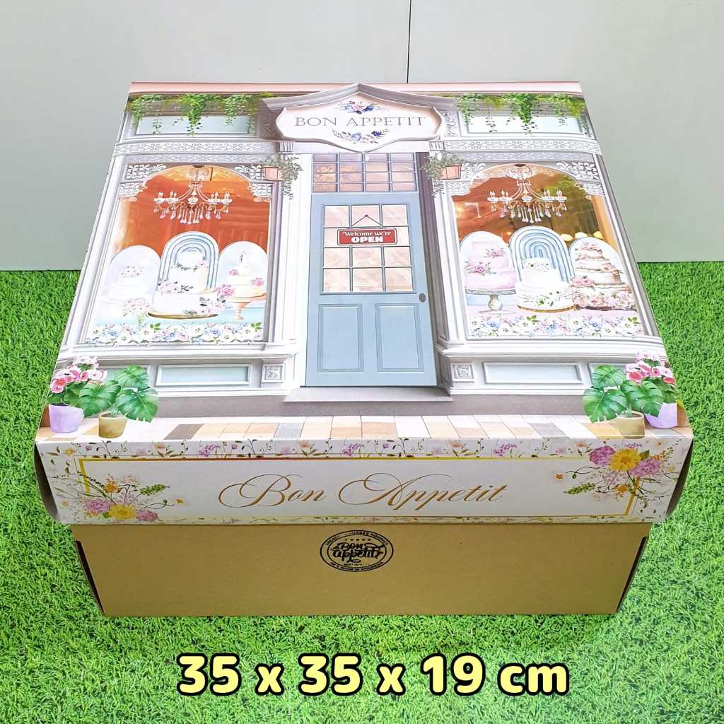 

Dus Kue 35 x 35 x19 cm Box Cake Bon Appetit Kotak packaging