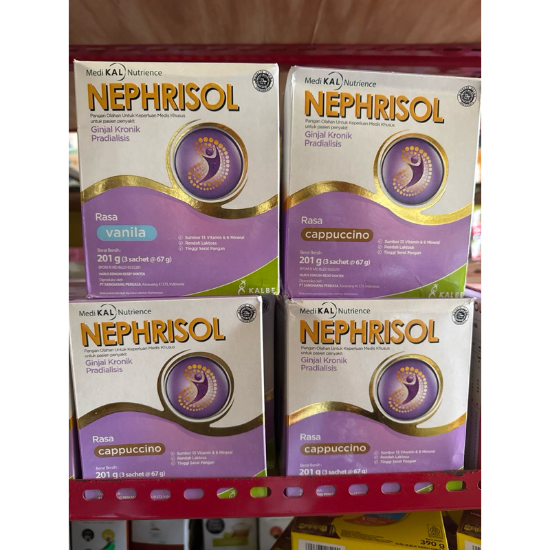 

NEPHRISOL UNTUK GINJAL KRONIK PRADIALISIS 201g VANILA CAPPUCCINO
