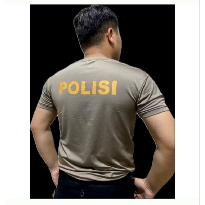KAOS COKLAT JATAH POLRI READY COD