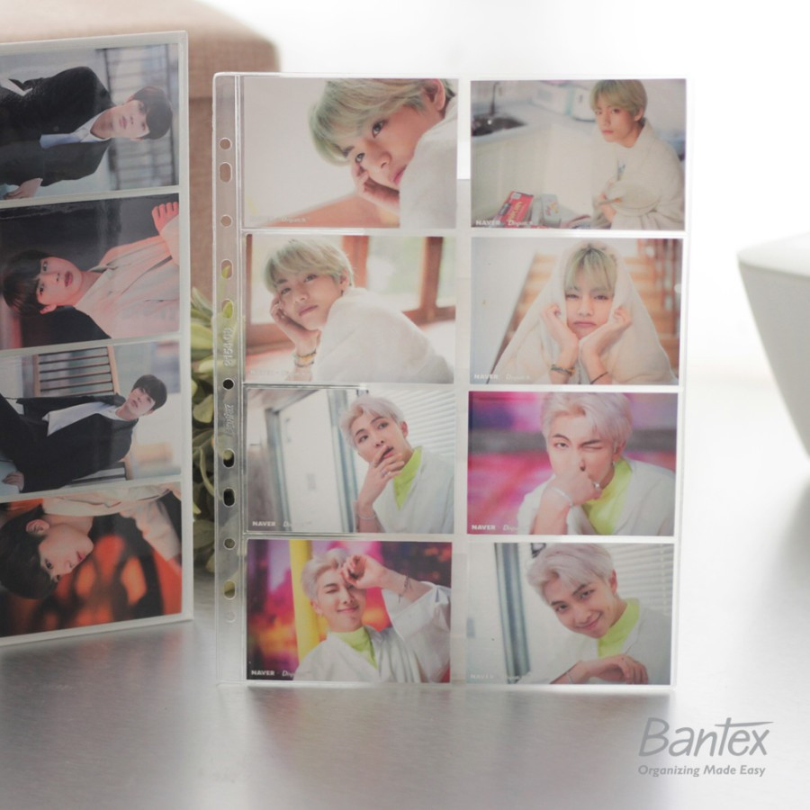 

Bantex Collector Pocket A4 Photocard 8P Clear #2154 (5 Sheets)