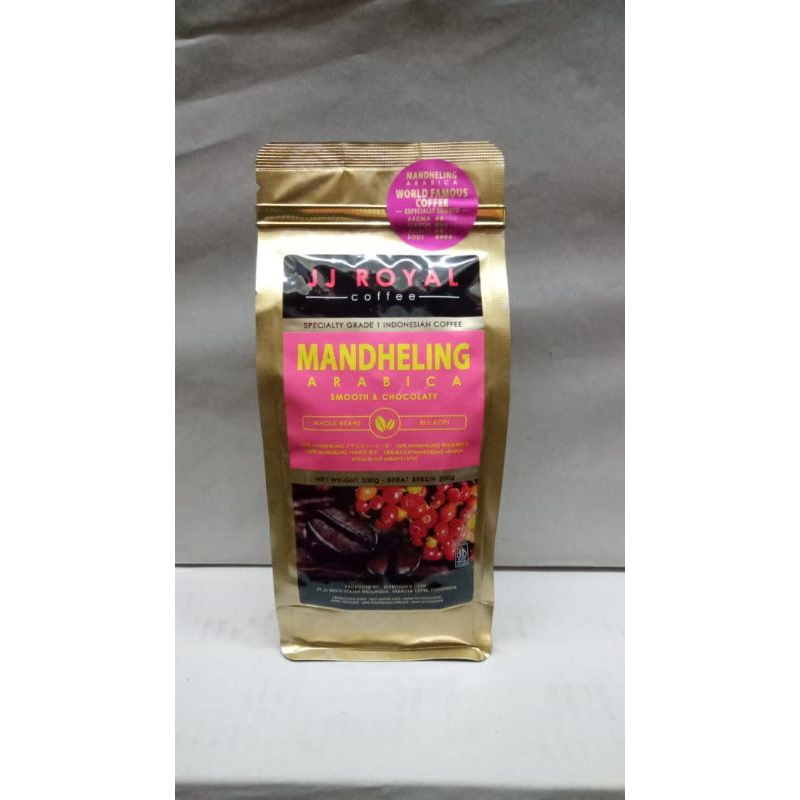 

JJ ROYAL MANDHELING ARABICA BEAN BAG 200 GR