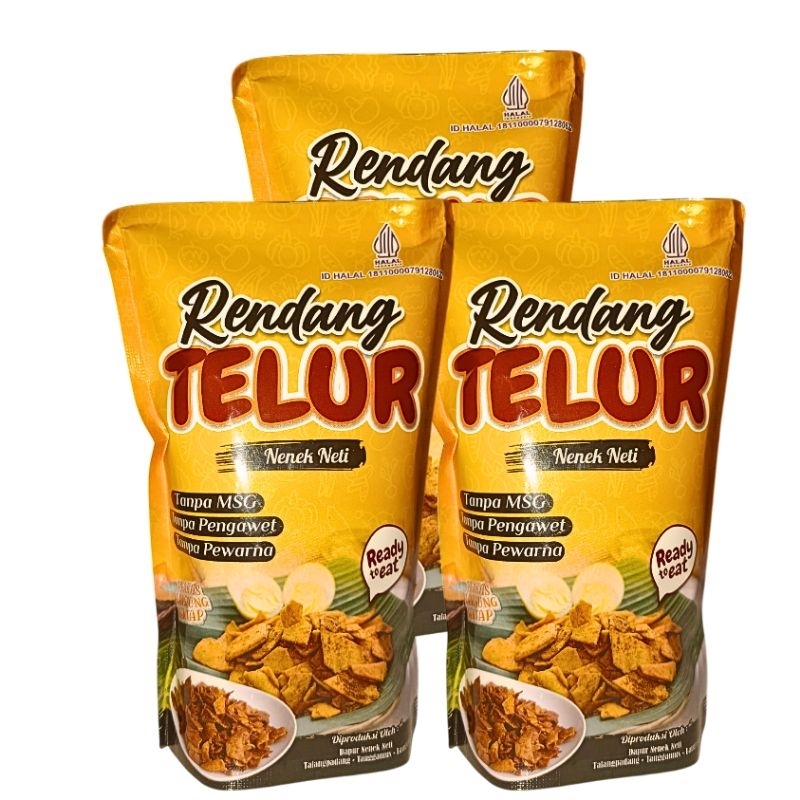 

Rendang Telur Kering Makanan Padang Kaya akan Rempah-rempah Nenek Neti 125 Gram