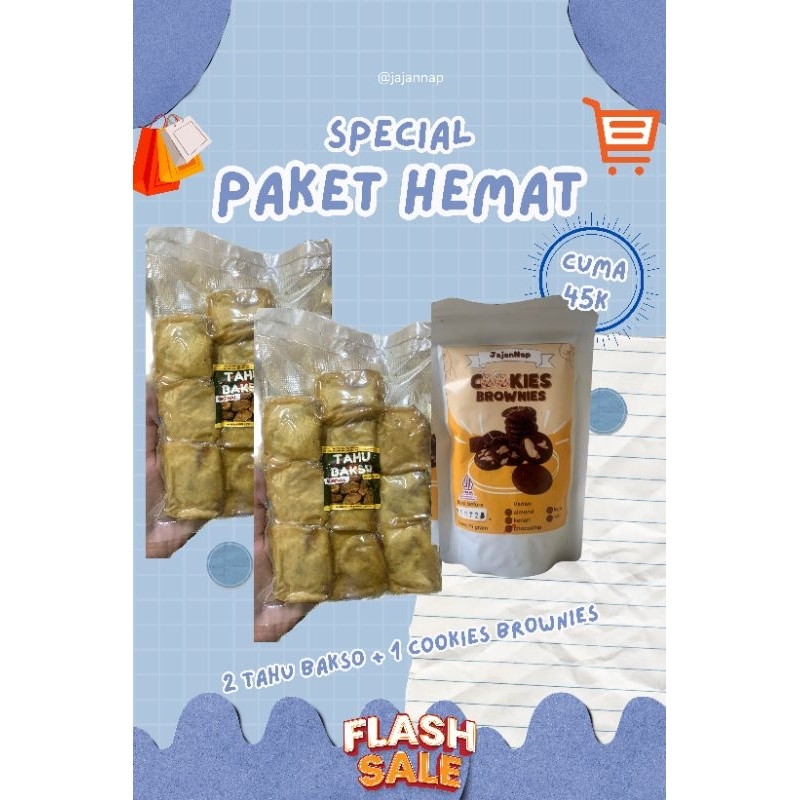 

JAJANNAP ~ PAKET HEMAT / 2 Tahu bakso / cookies brownies