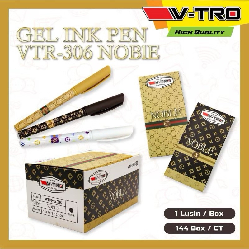 

Gel ink pen V-Tro 306 NOBIE 1Lusin isi 12pcs