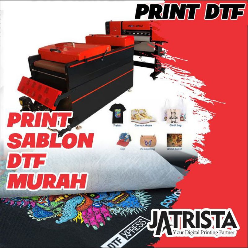 Jasa cetak print dtf meteran custom / jasa cetak sablon strika meteran custom / sablon strika / sabl