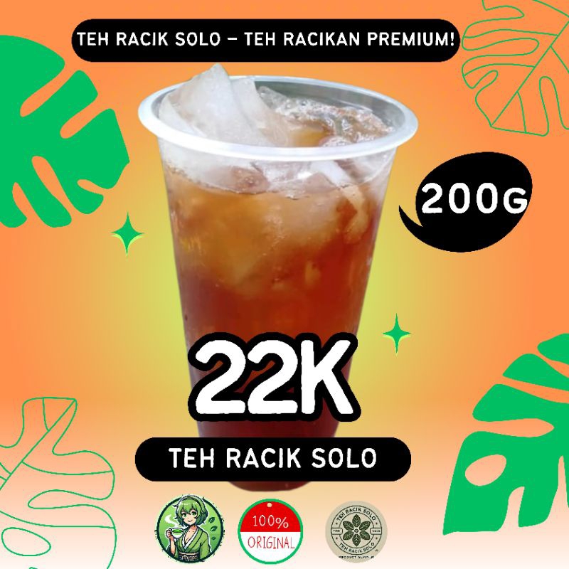 

Teh racik SOLO,, SEPET, WANGI,KENTEL,,