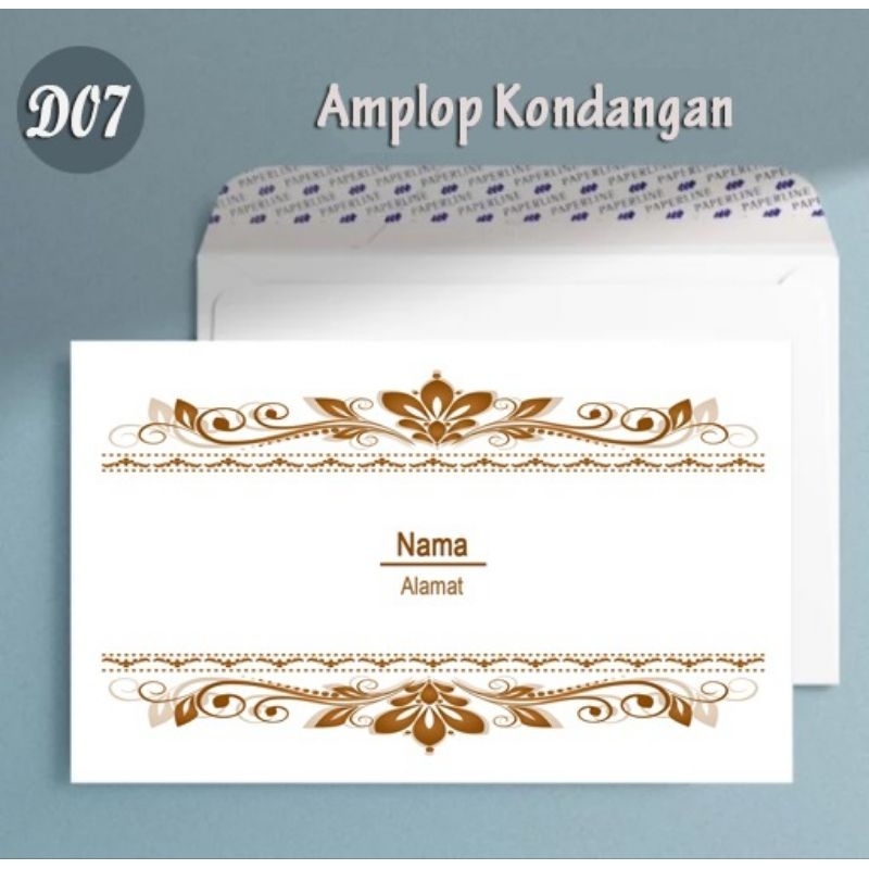 

50 pcs, Amplop Kondangan, Amplop custom Motif 15,9 x 9,5 cm