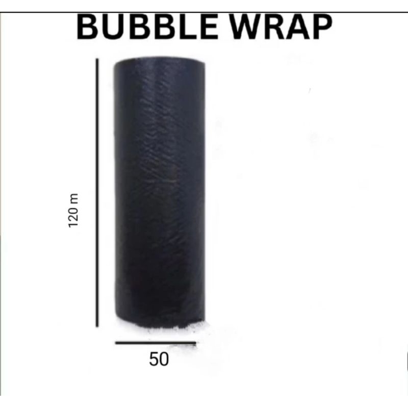 

Bubble Wrap 120m×50m 1 roll ~ Hitam / Putih