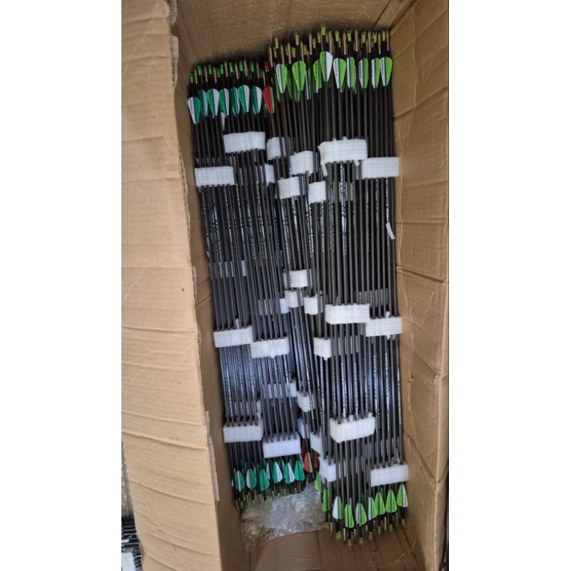 Arrow Carbon Accmos ID 3.2mm 12 pcs (Sudah dirakit)
