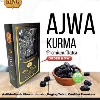 

Kurma Ajwa Aliyah Madinah Jumbo King Dates 250gr || 500gr || 1kg