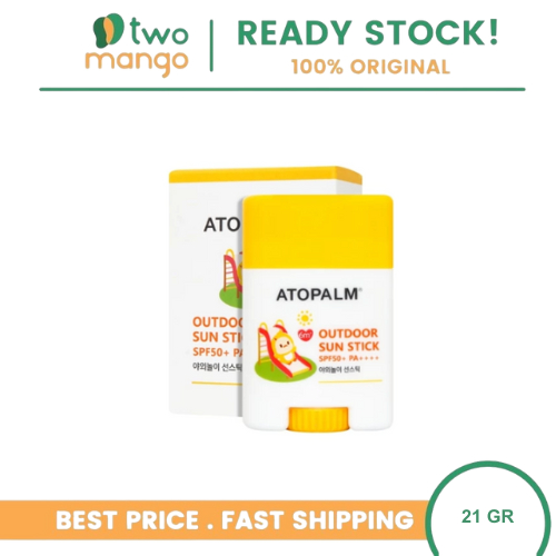 ATOPALM OUTDOOR SUN STICK SPF50+ PA++++ 21 GR | Physical Sunscreen Stick Anak