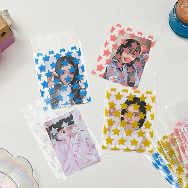 

1PACK=50LBR PLASTIK OPP MOTIF BINTANG LOVE POLKADOT STAR SERBAGUNA / PLASTIK OPP SEAL COOKIES KUE AKSESORIS STICKER / PLASTIK PENYIMPANAN SERBA GUNA / PLASTIK PHOTOCARD INNER SLEEVE