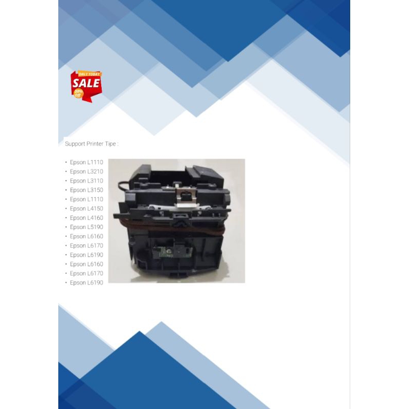 cariage unit epson L3110,3210,1110,1210,5190 bekas original