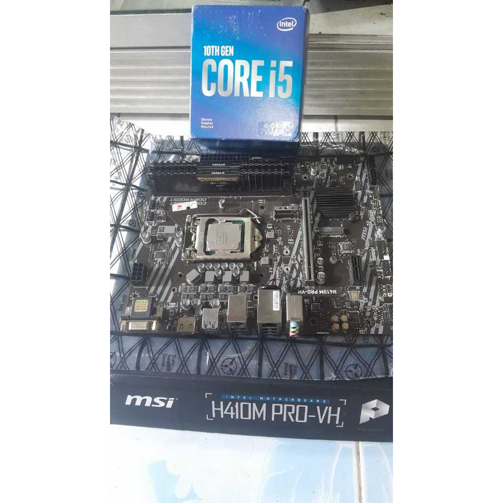 Intel i5 10400F + MSI H410M PRO-VH + 2x8GB DDR4 2400 Mhz