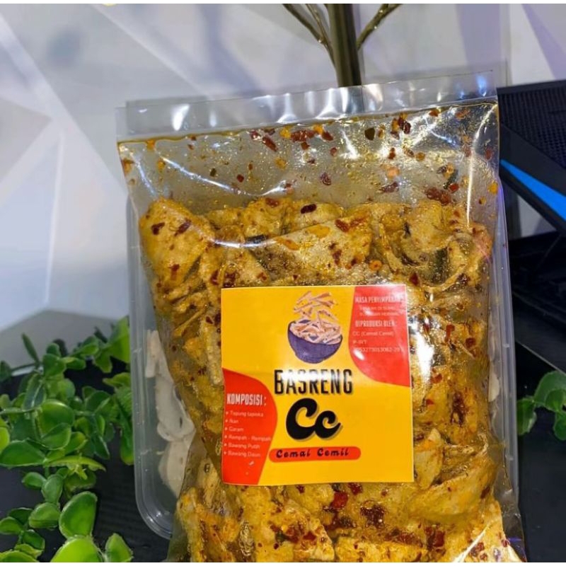 

Basreng pedas daun jeruk 200g / baso goreng pedas