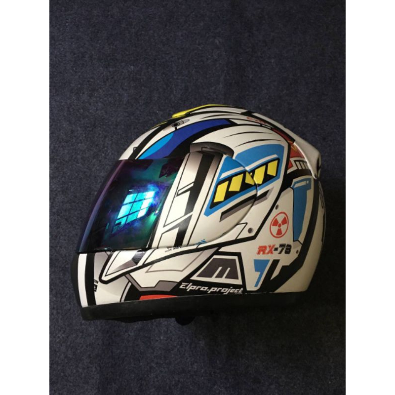 helm bekas INK CL26 decal sticker Arai Gundam