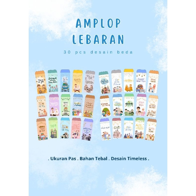 

AMPLOP LEBARAN IDUL FITRI PANJANG ISI 30PCS