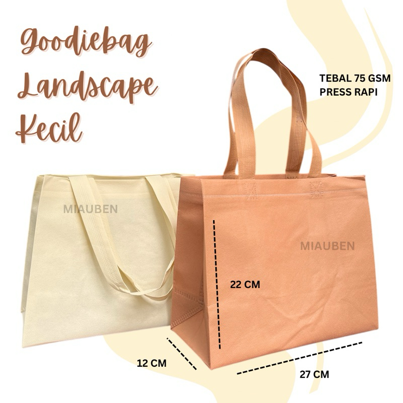 

Goodiebag landscape kecil 75gsm goodiebag belanja