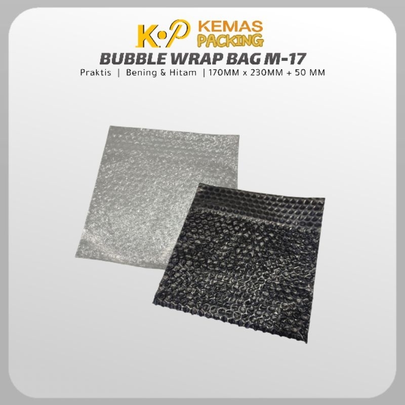 

Bubble Wrap Bag M-17 170MM x 230MM + 50MM