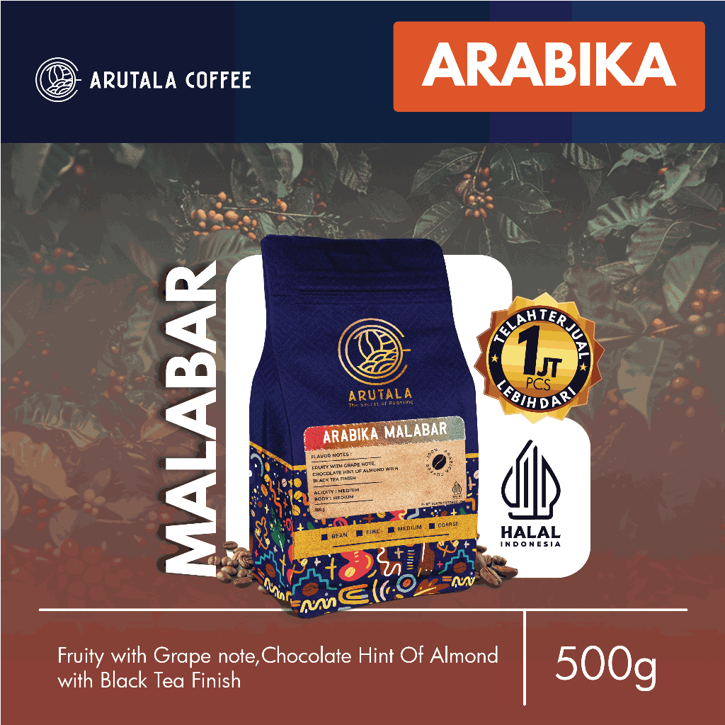 

ARUTALA Kopi Arabika Malabar 500 gram