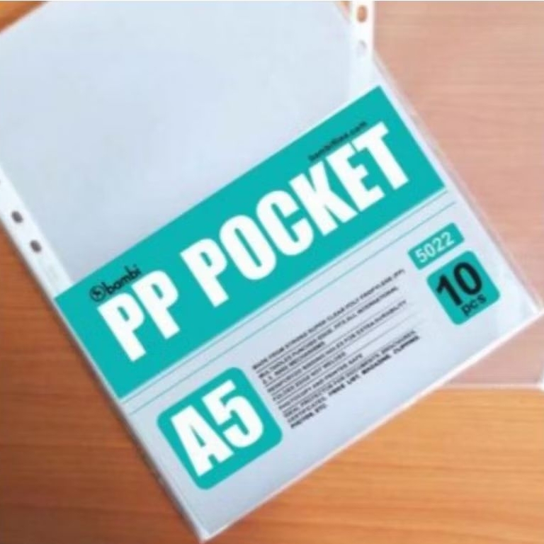 

Pp Pocket A5 / Plastik Pocket A5 / Sheet Protektor A5