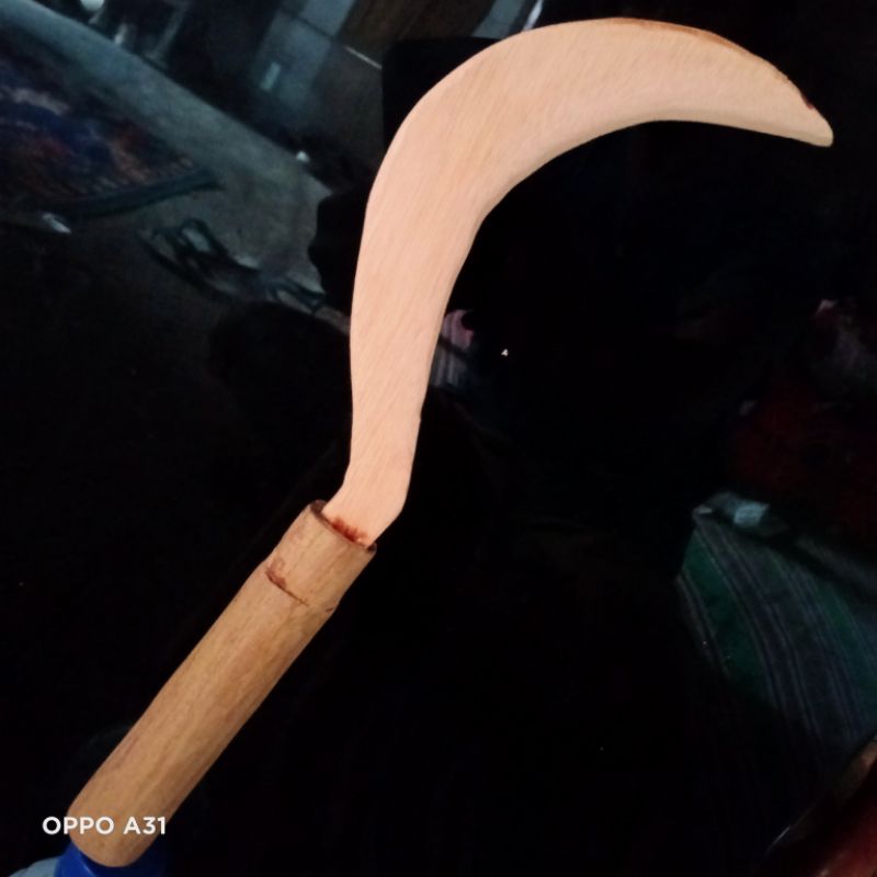 Celurit Silat Mainan Anak Bahan Kayu Jati Alat Peraga Latihan Beladiri IPSI