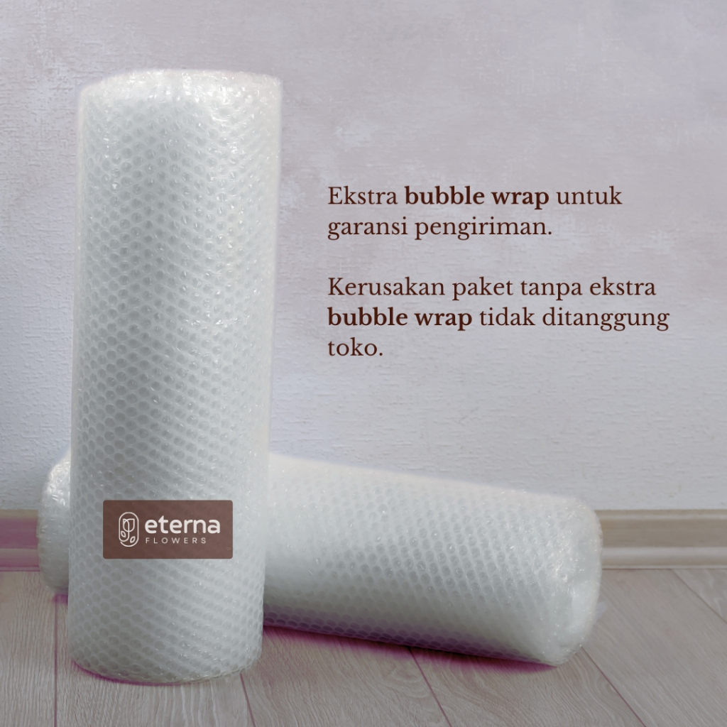 

EXTRA BUBBLE WRAP TAMBAHAN PACKING