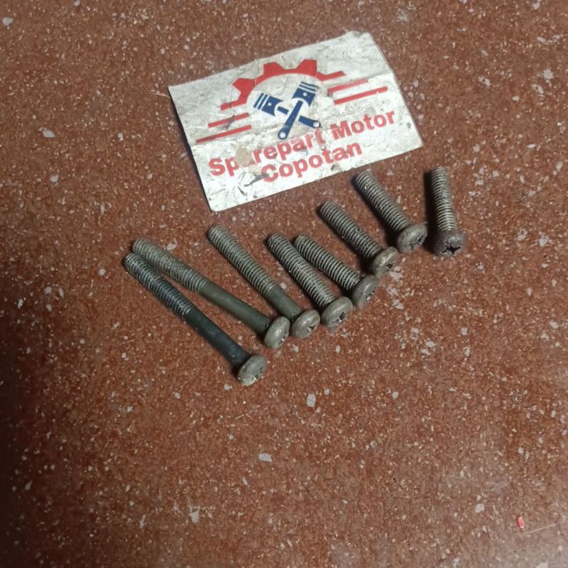 baut blok kanan bak kopling shogun 110 shogun kebo shogun lancip ori set